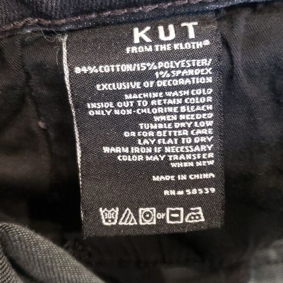 Kut From The Kloth Black Washed Jeans - Picture 6 of 9
